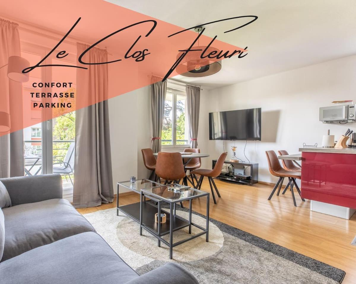 Le Clos Fleuri F3 Terrasse & Garage Clermont-Ferrand Exterior foto